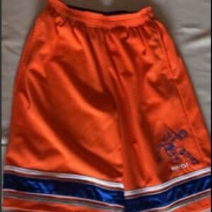 AND1 Kids Orange Shorts with Blue Stripes